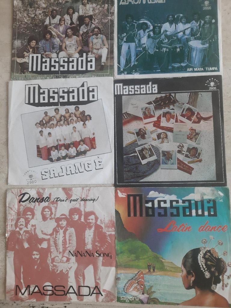 6x vinyl singels van Massada, Cd's en Dvd's, Vinyl | Pop, Ophalen of Verzenden, Zo goed als nieuw, Overige formaten