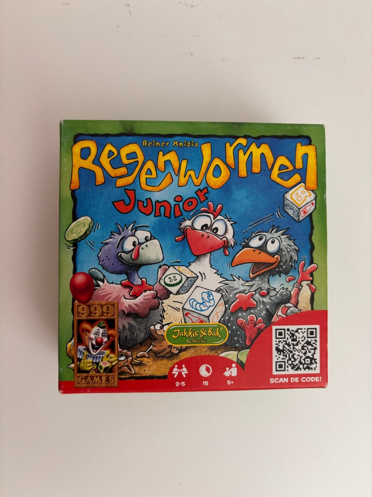 Regenwormen junior, Ophalen, Gebruikt
