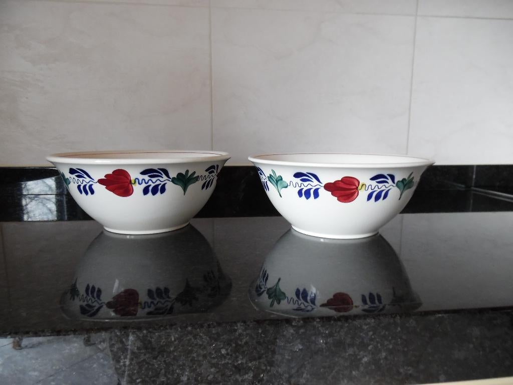 Boerenbont serviesstukken, Gebruikt, Overige typen, Ophalen of Verzenden, Aardewerk