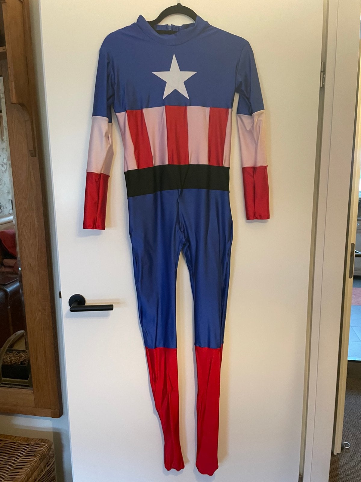 Spandex / lycra captain america pak maat m, Ophalen of Verzenden, Zo goed als nieuw