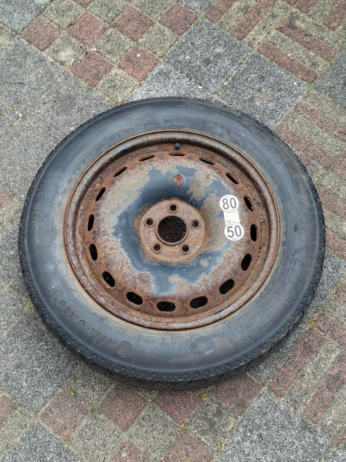BMW / Land Rover reservewiel/thuiskomer [175/80 R19, 5x120], Ophalen, Gebruikt, Land Rover