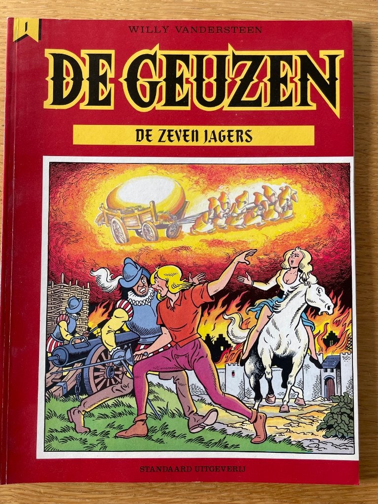 Willy Vandersteen de Geuzen deel 1 de zeven jagers, Boeken, Eén stripboek, Ophalen of Verzenden, Zo goed als nieuw