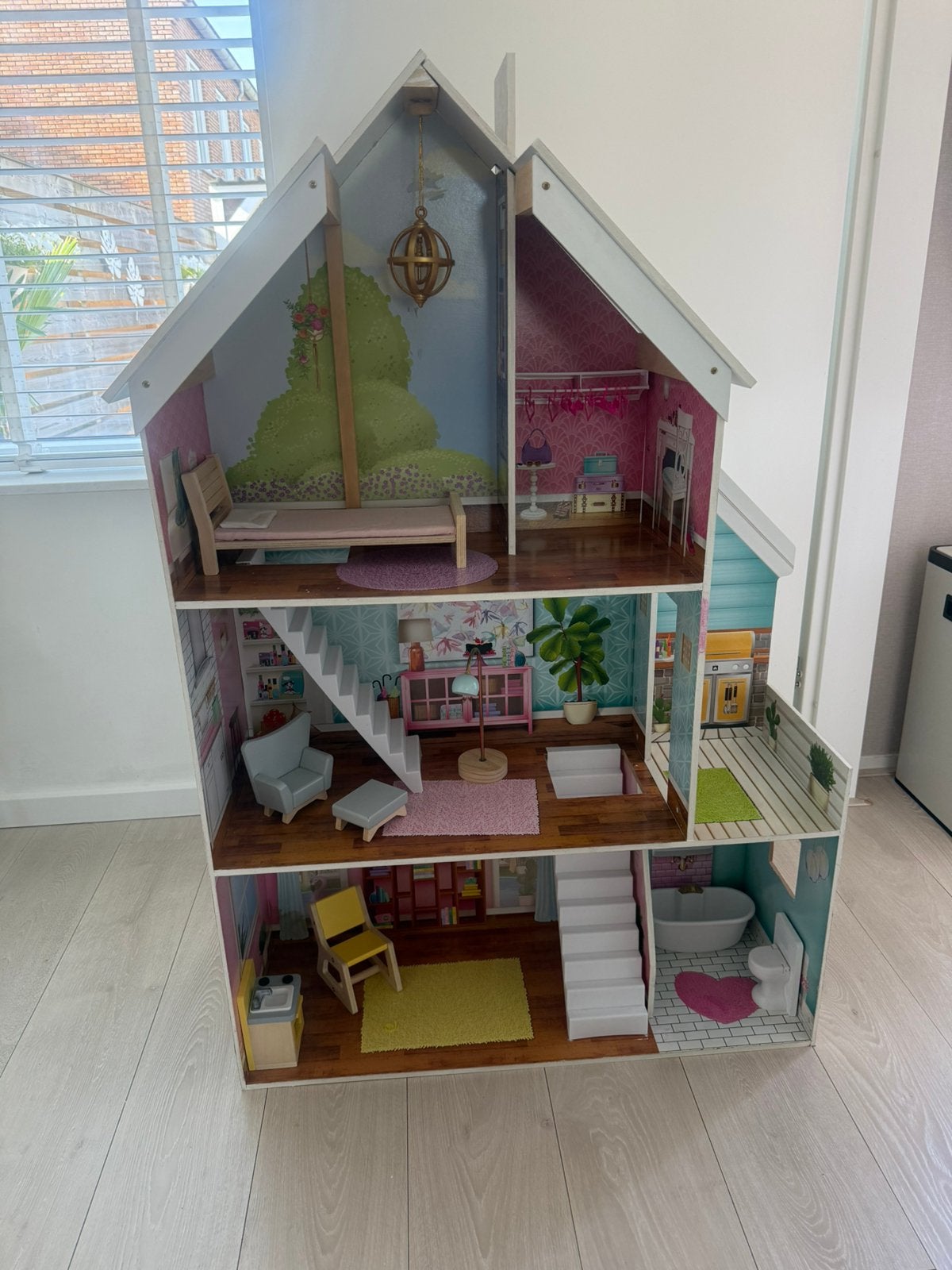 Poppenhuis barbie huis vab kidkraft, Ophalen, Gebruikt, Poppenhuis