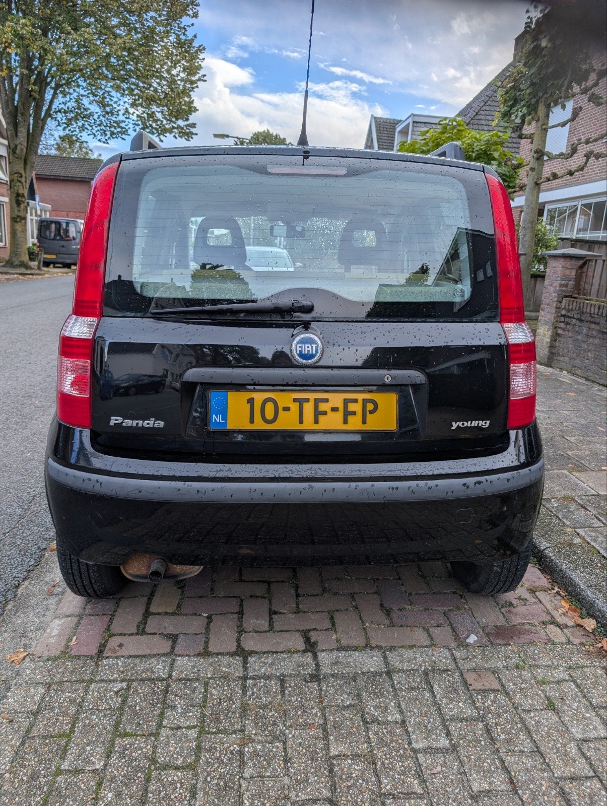 Fiat Panda 1.1 40KW 2006 Zwart, Auto's, Voorwielaandrijving, 54 pk, 4 stoelen, Zwart