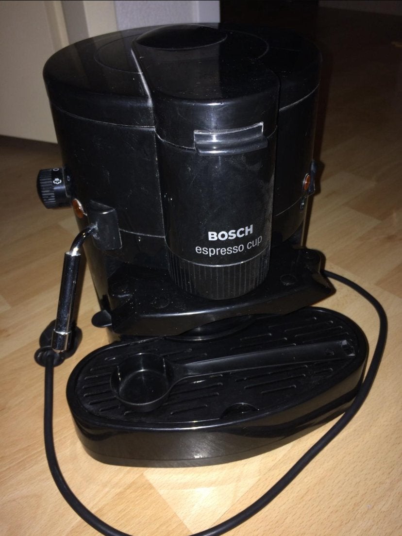 Espressoapparaat met melkopschuimer, Ophalen, Gebruikt, Espresso apparaat, Gemalen koffie