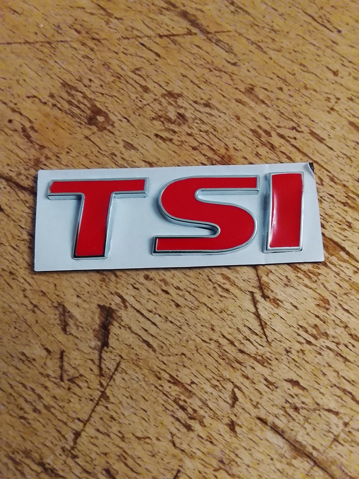 TSI Embleem Rood/Chroom - Nieuw, Auto diversen, Autostickers, Ophalen of Verzenden