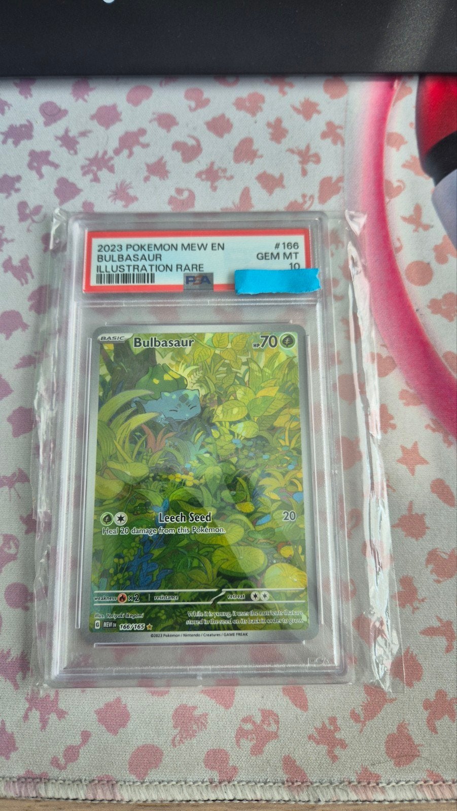 Bulbasaur 166/165 PSA 10 Pokemon kaart, Ophalen, Nieuw, Losse kaart