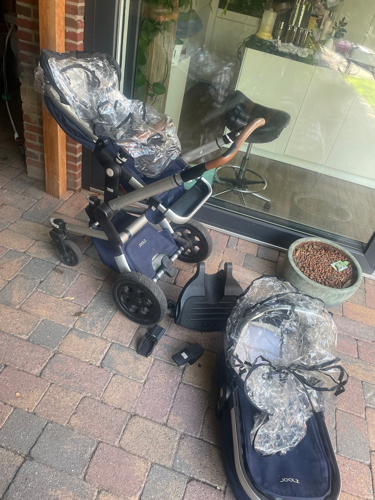 Joolz Day Kinderwagen - Compleet met Reiswieg en Regenhoes, Ophalen, Gebruikt, Combiwagen, Luchtbanden