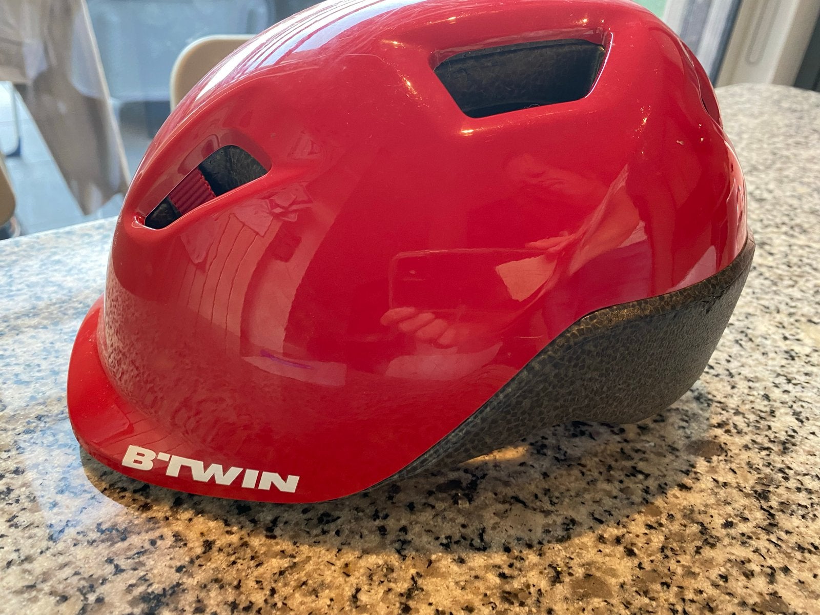 B'TWIN Fietshelm Rood - Maat XS (48-52 cm), Ophalen of Verzenden, Gebruikt, XS, Jongen of Meisje