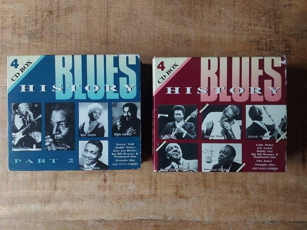 8 CD Blues History Part 1 en 2 (8 CD), Ophalen of Verzenden, Zo goed als nieuw, Blues