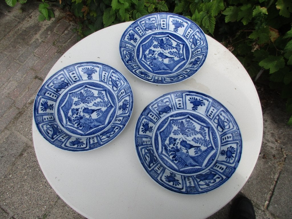 blauw chinees - wandbord chinees, Ophalen of Verzenden