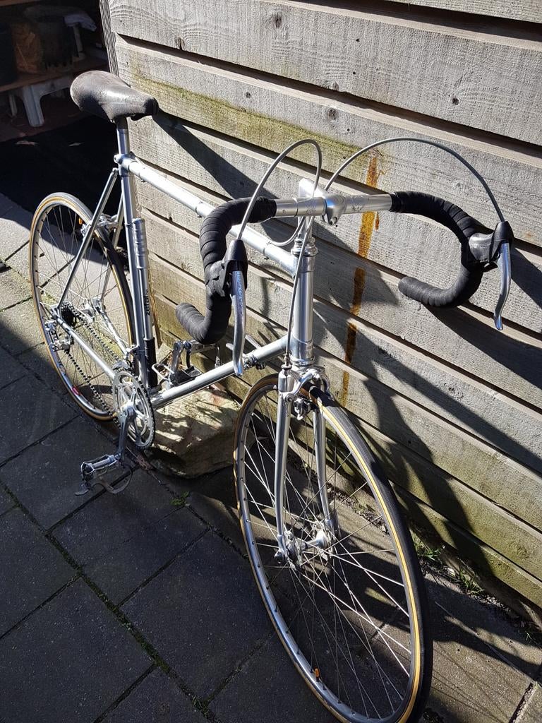Vintage racefiets met Campagnolo onderdelen, Gebruikt, Aluminium, 53 tot 57 cm, Ophalen