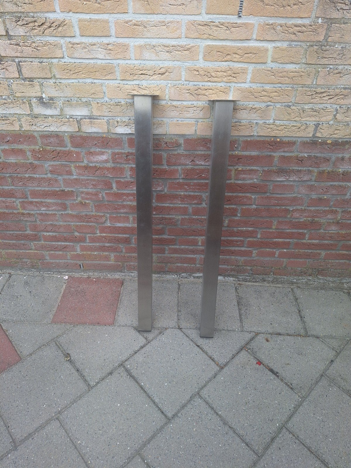 2x tafelpoten RVS Doeco, Minder dan 50 cm, 50 tot 100 cm, Rond, Nieuw