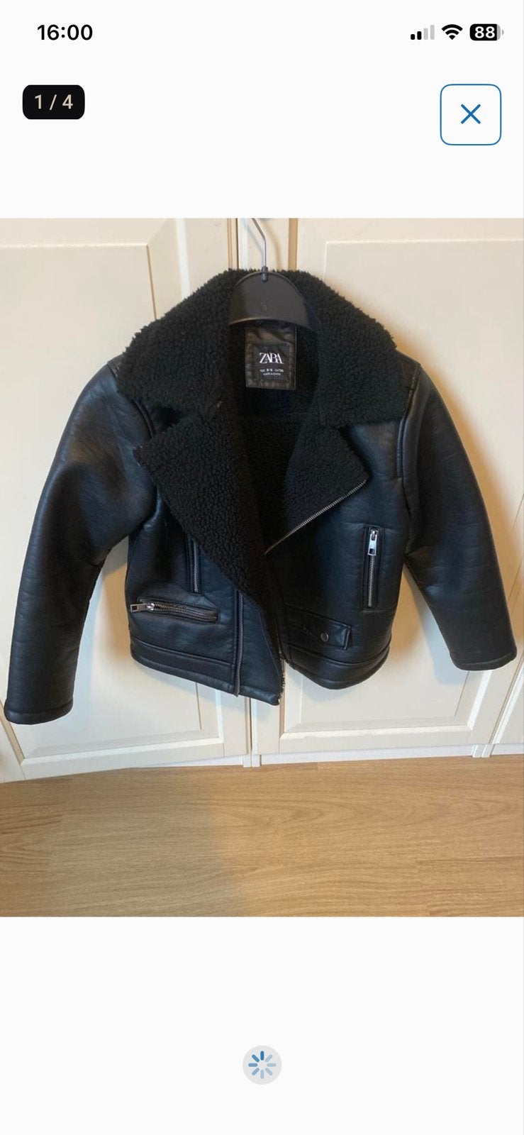 Zara Kinder Bikerjack met teddy voering - Zwart, Ophalen of Verzenden, Zo goed als nieuw, Jongen of Meisje