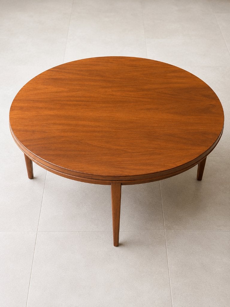 salontafel notenhout, Ophalen, Gebruikt, 100 tot 150 cm, 50 tot 100 cm