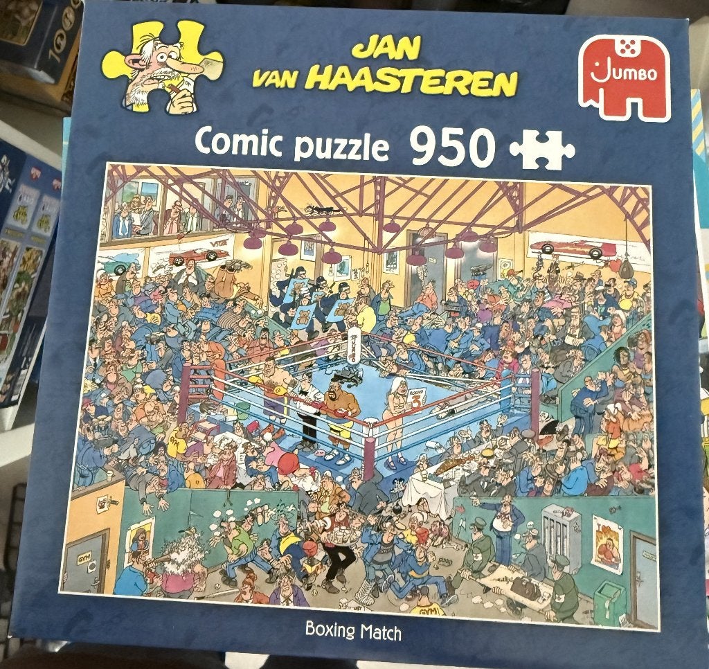 Jan van Haasteren Boxing Match 950 stukjes, Ophalen of Verzenden, 500 t/m 1500 stukjes, Zo goed als nieuw, Legpuzzel