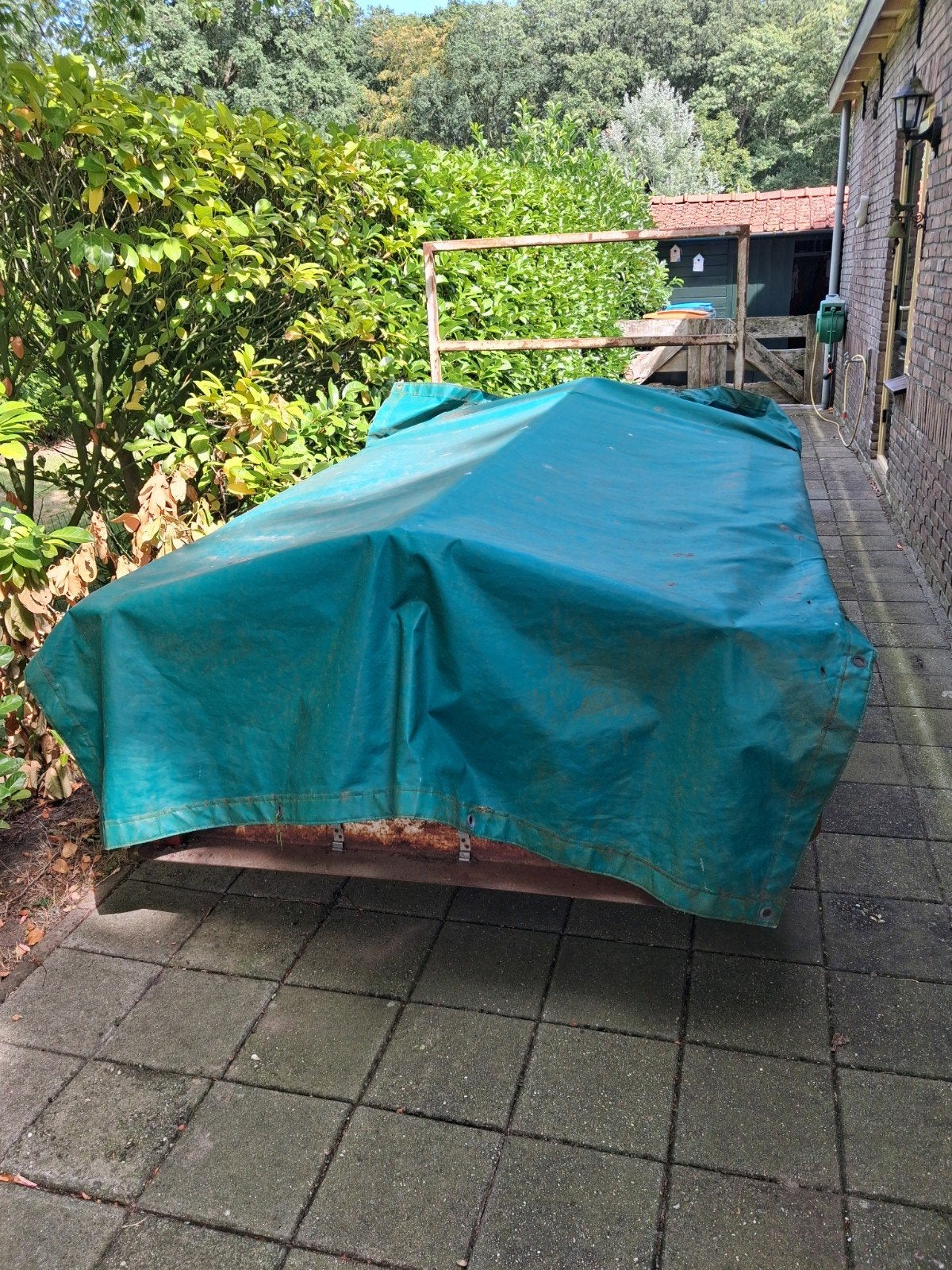 Aanhanger, binnenmaat 2,5x1,3m,  opknapper, Ophalen of Verzenden, Gebruikt
