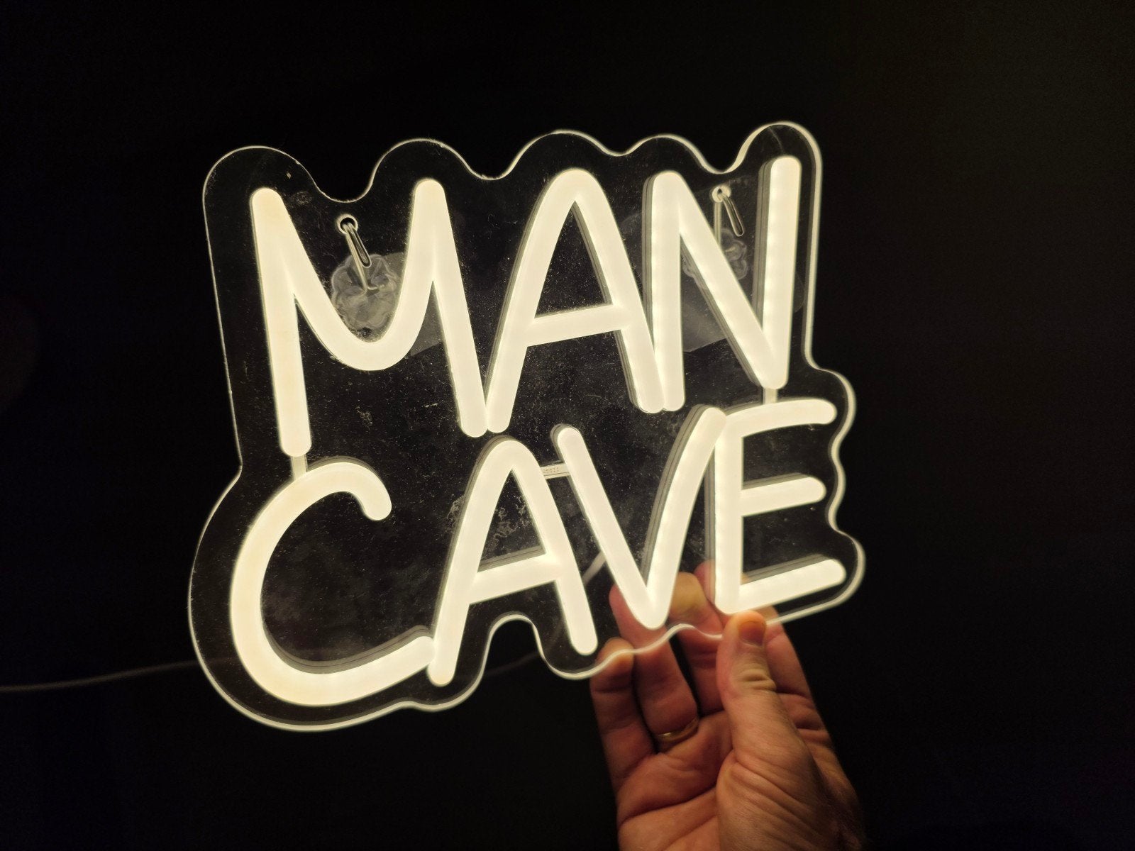 Man Cave LED Neon Lamp - Perfect voor de mancave!, Wit, Overige merken, Kunststof, Nieuw