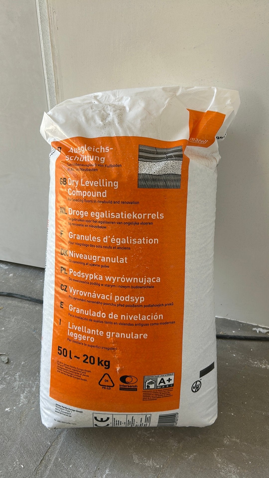 Fermacell egalisatie korrel, Ophalen, Overige materialen, 30 cm of meer, 50 tot 150 cm