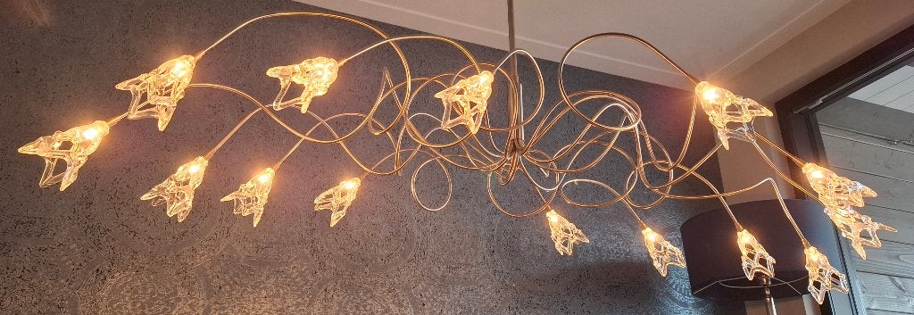 Harco Loor lamp Ice, Huis en Inrichting, Ophalen, Zo goed als nieuw, Glas