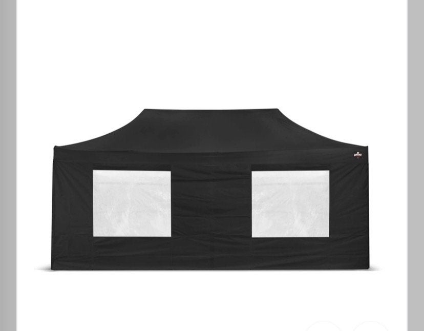 Nieuw in doos 3x6 GO-BASIC Easy Up Partytent Zwart, Ophalen, Opvouwbaar, Partytent, Nieuw
