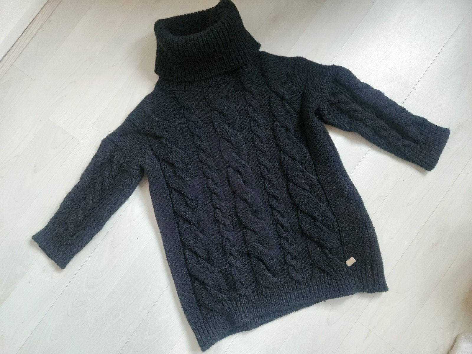 Elisabetta Franchi kabeltrui IT38 (S/M), Maat 38/40 (M), Elisabetta Franchi, Zwart, Ophalen of Verzenden