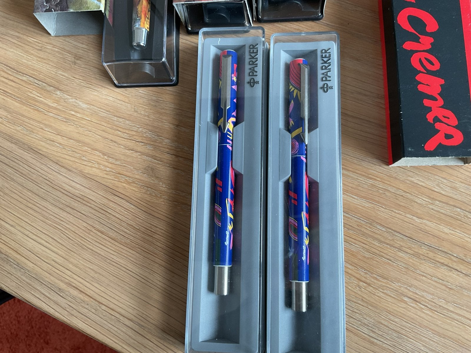 Twee Parker rollerball pennen uit een Corneille serie., Ophalen, Nieuw, Balpen, Parker