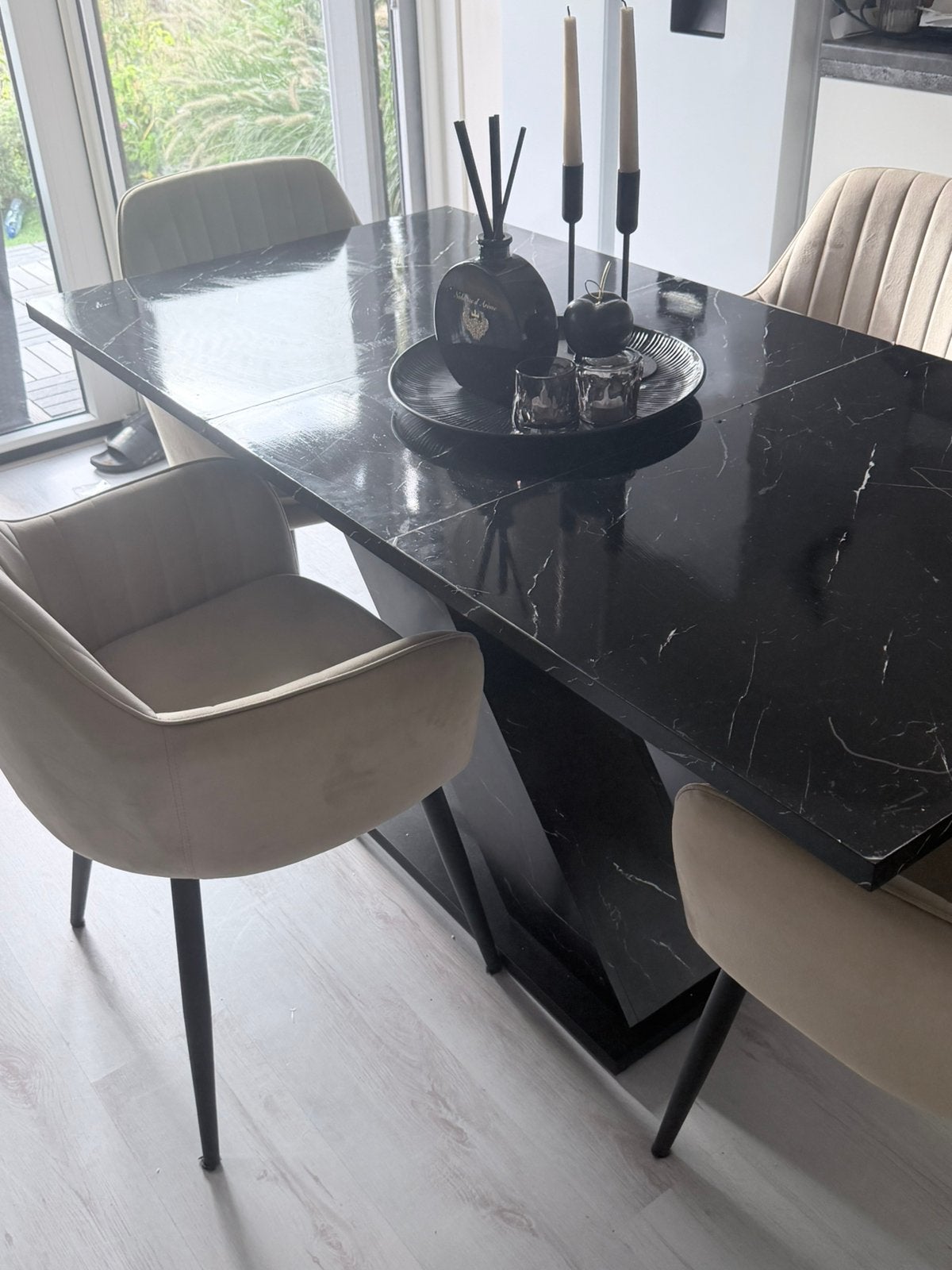 eettafel, Huis en Inrichting, Ophalen, 50 tot 100 cm, Zo goed als nieuw, 150 tot 200 cm