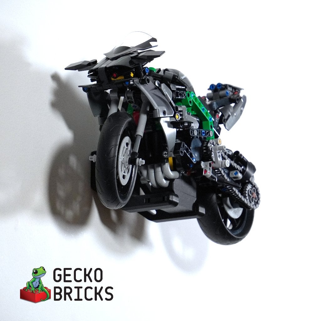 Wandbeugel geschikt voor LEGO Kawasaki Ninja H2R 42170, Wandhanger, Zwart, Nieuw, Ophalen of Verzenden