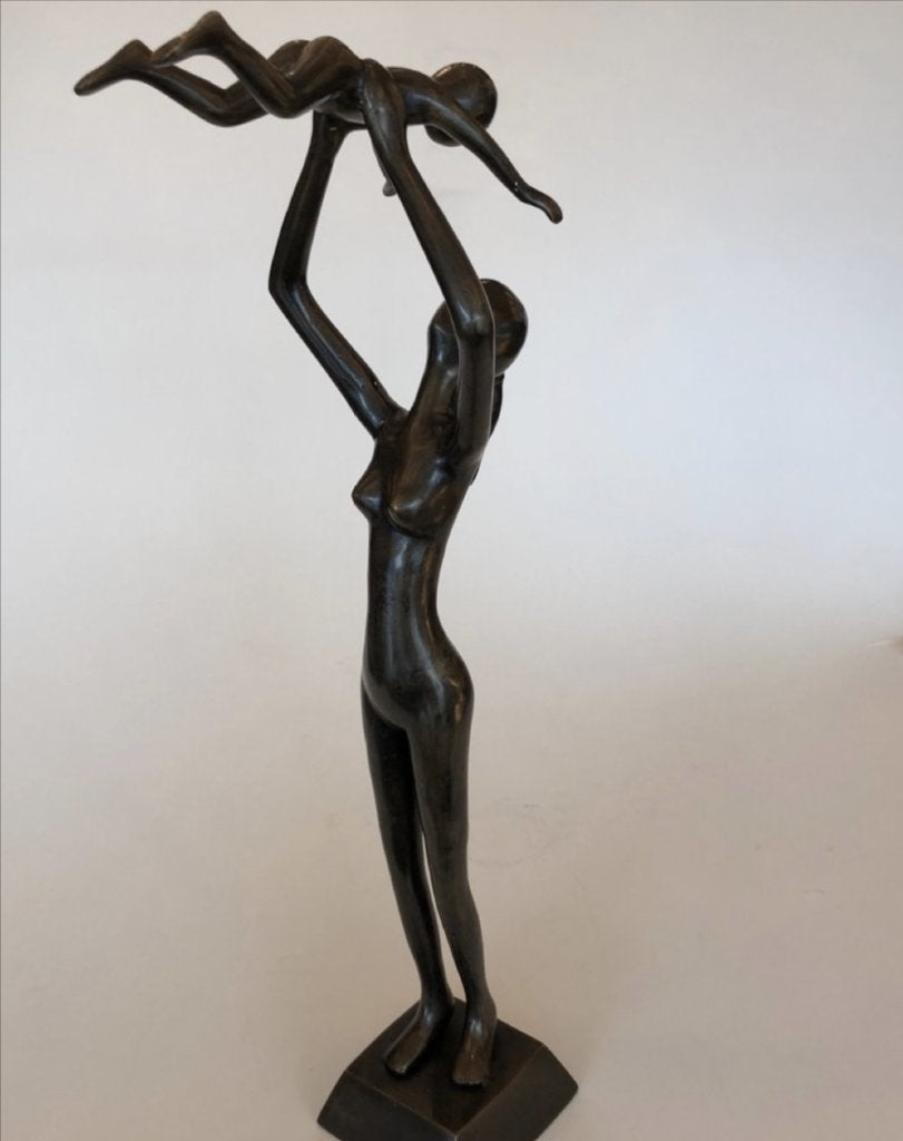 Bronzenbeelden-winkel Moederliefde Echt brons, Verzenden, Brons, 50 - 100 cm