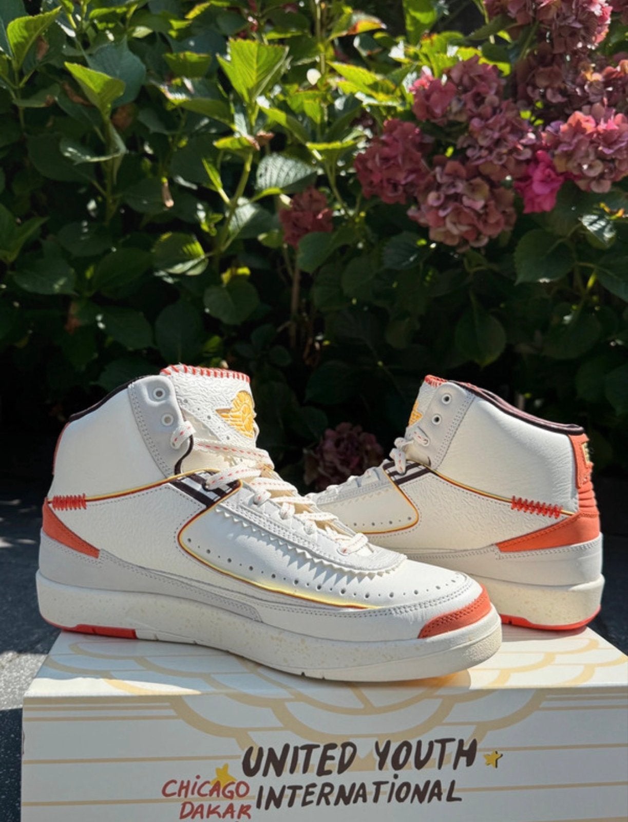 Nike Air Jordan 2 Retro x Maison Chateau Rouge Maat 44, Ophalen of Verzenden, Nieuw, Wit, Sneakers of Gympen