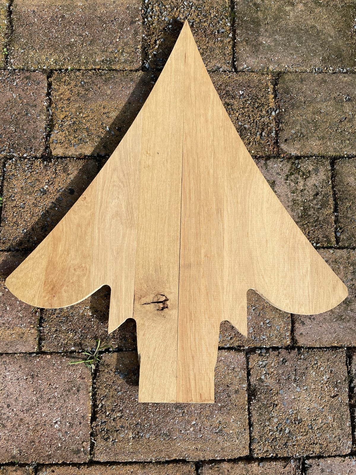 Houten Kerstboom Decoratie - Eikenhout, Ophalen, Zo goed als nieuw