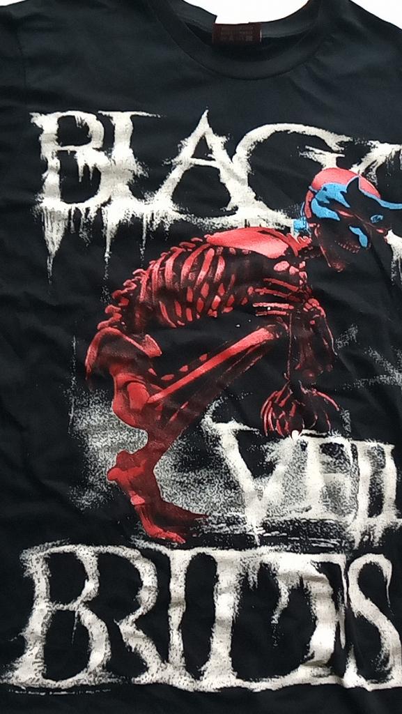 Black Veil Brides leuk t shirt MAAT M en L met  backprint, Verzenden, Nieuw, Kleding