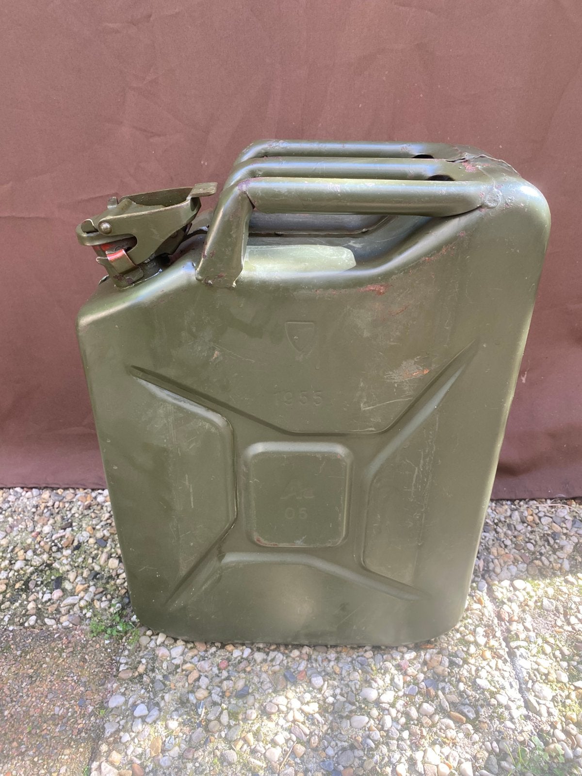 Metalen Jerrycan 20 liter uit 1955 voor benzine, Auto-onderdelen, Ophalen of Verzenden, Nieuw