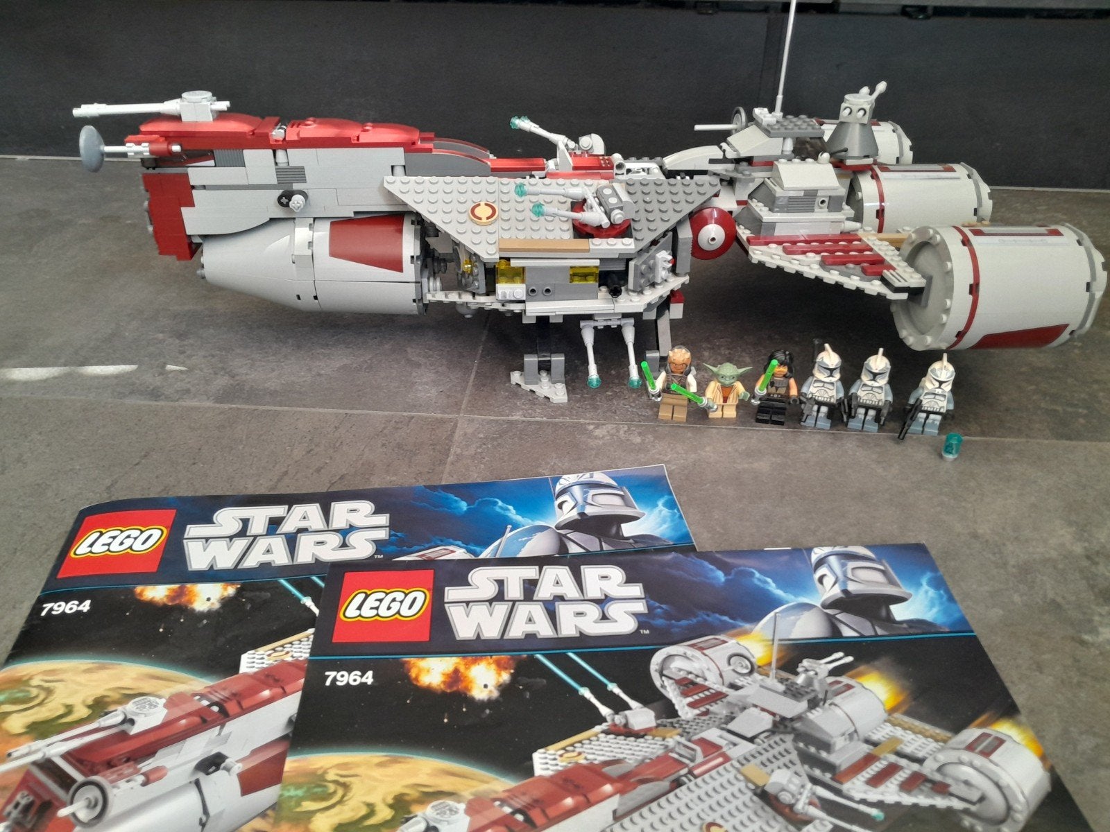 Lego Star Wars Republic Frigate 7964 met 2x wolffe, Compleet, Gebruikt, Star Wars, Lego