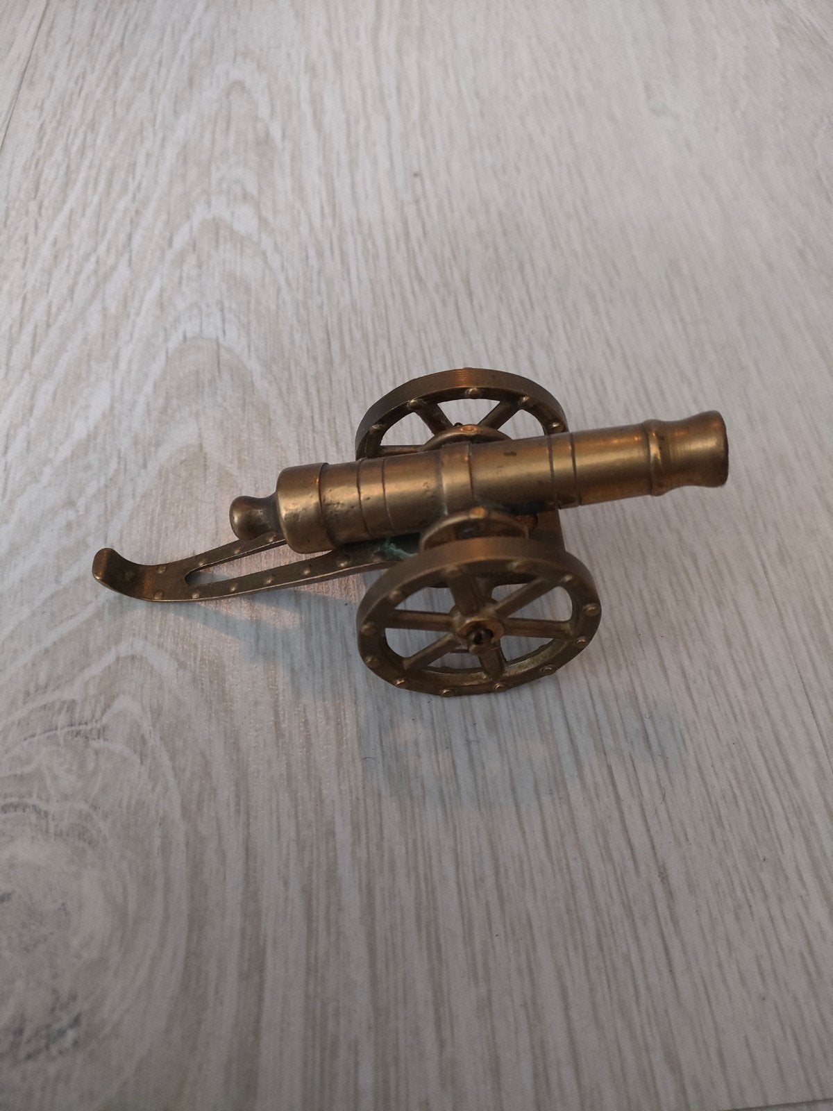Decoratief kanon van messing, Ophalen of Verzenden