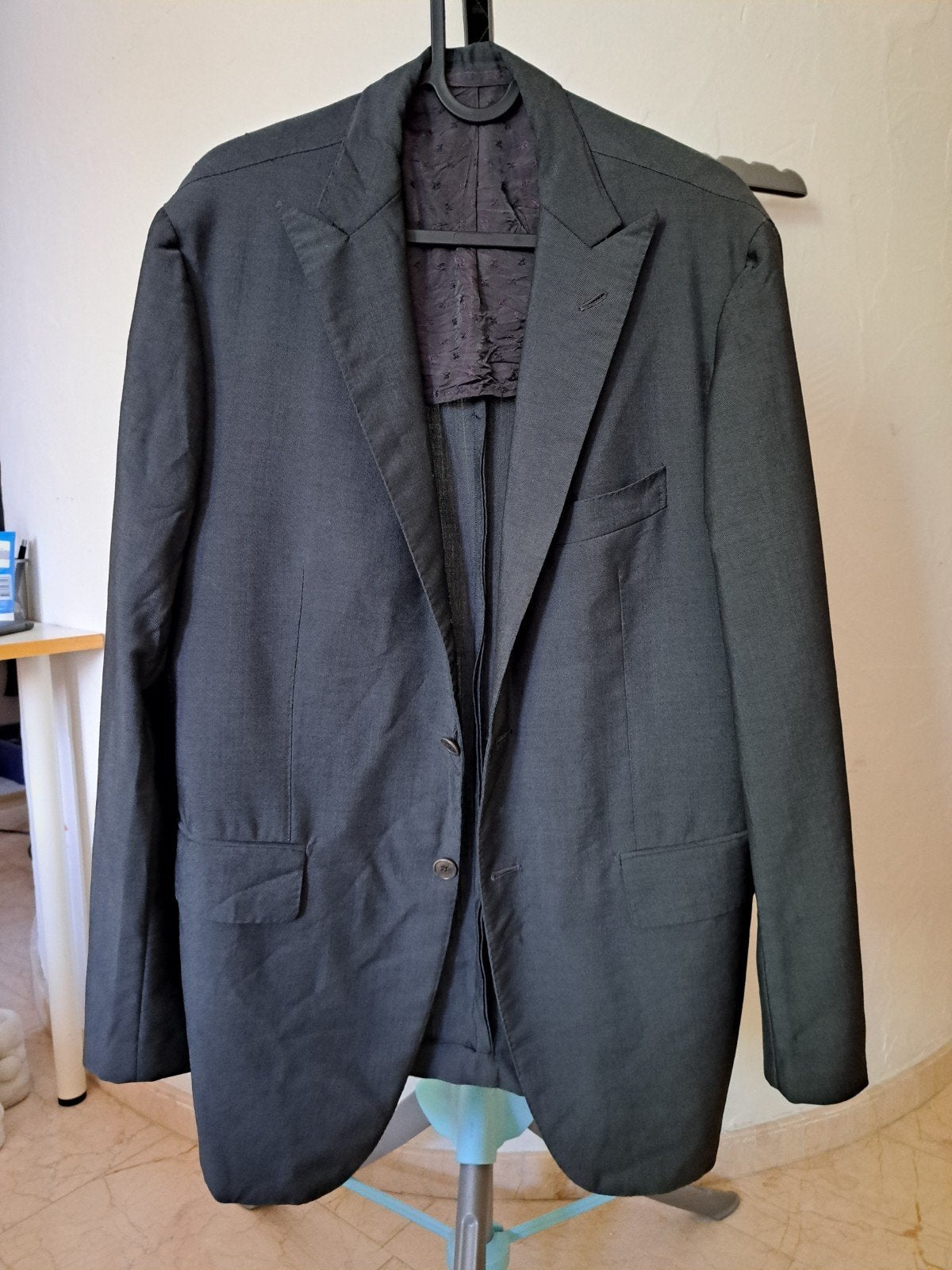 Sartoria Partenopea Colbert jas 73% wol 27% mohair, Sartoria Partenopea, Maat 48/50 (M), Ophalen of Verzenden, Grijs