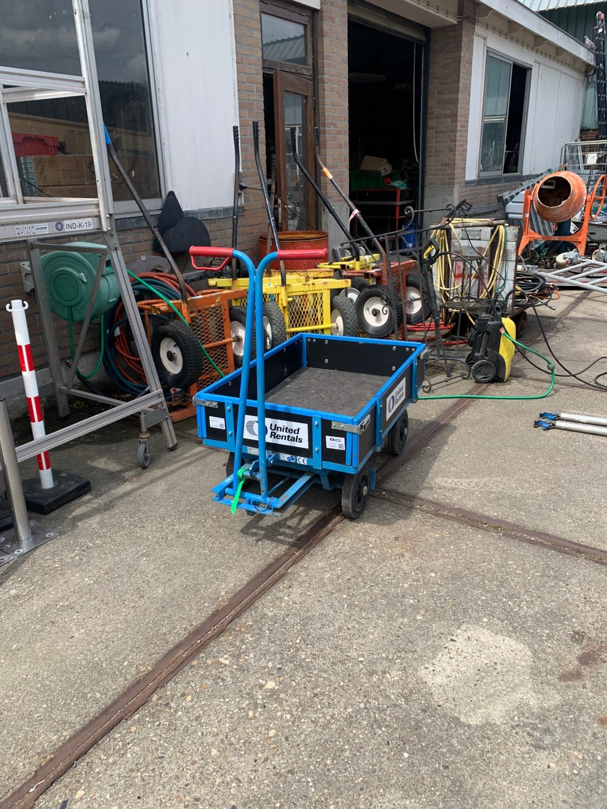 Mooie transportkar met rem, 100 liter of meer, Ophalen, Zo goed als nieuw, Transportkar