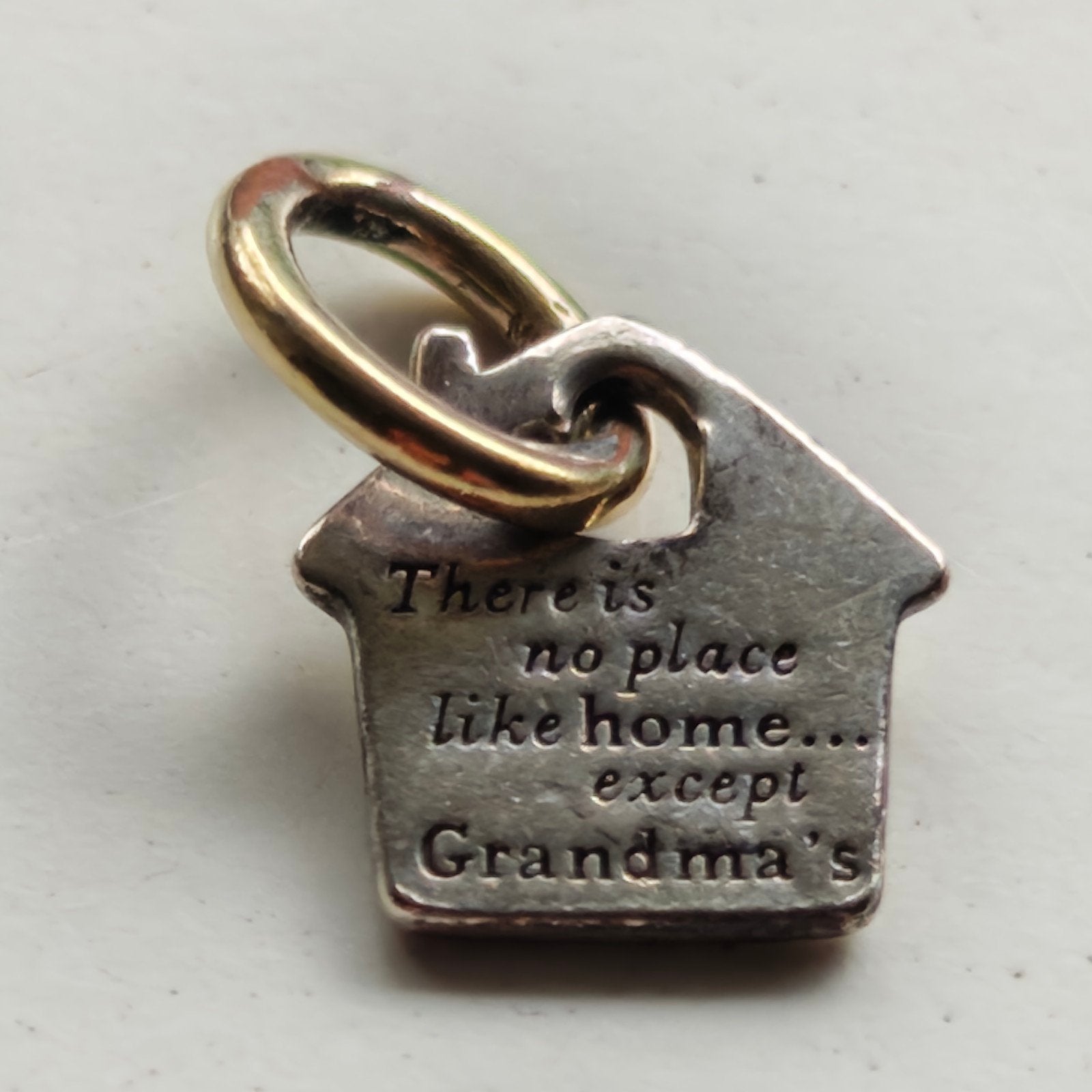 Authentic Pandora S925 ALE 14K House Charm, Ophalen of Verzenden, Zo goed als nieuw, Zilver, Zilver