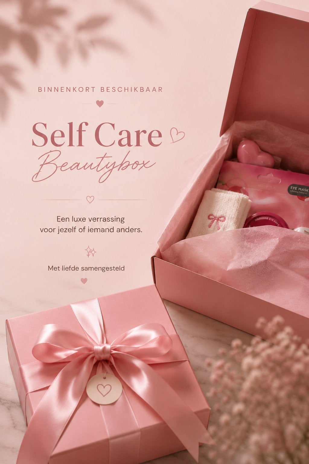 Luxe Self Care Beautybox - Verwen jezelf of een ander!, Ophalen of Verzenden, Nieuw, Overige typen