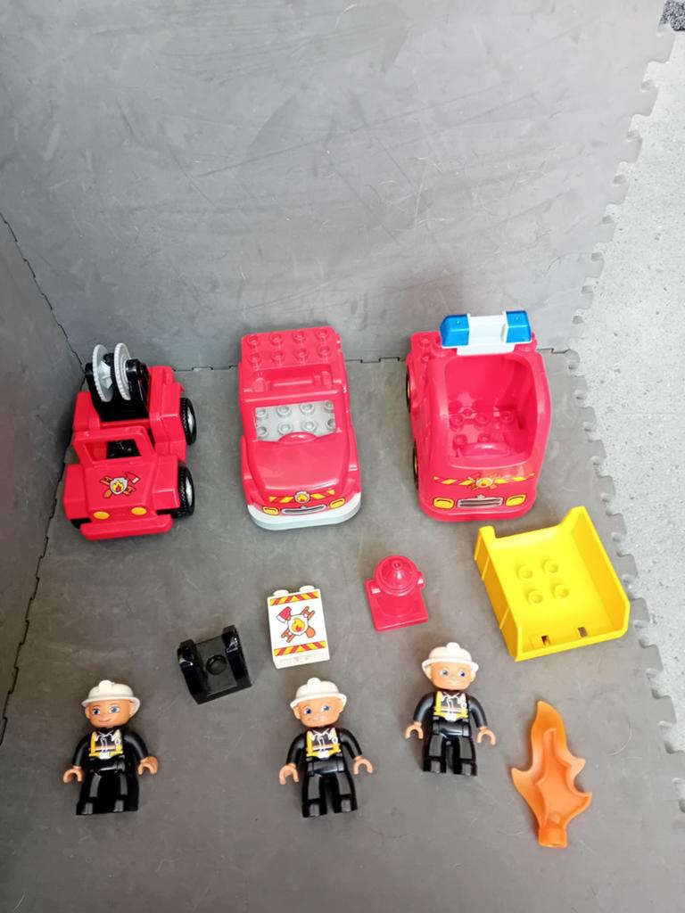 Lego Duplo brandweerauto's, Inclusief minifiguren, Gebruikt, ., Ophalen of Verzenden