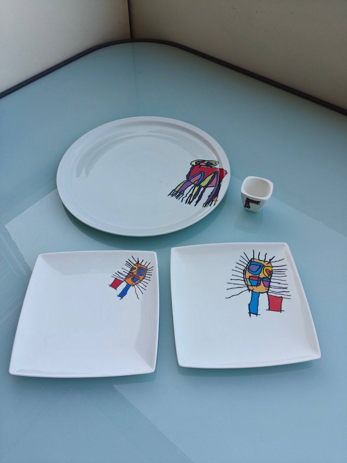 Onderdelen Young Beast servies - Yong Squito New Bone China, Ophalen of Verzenden, Porselein, Overige stijlen, Bord(en)