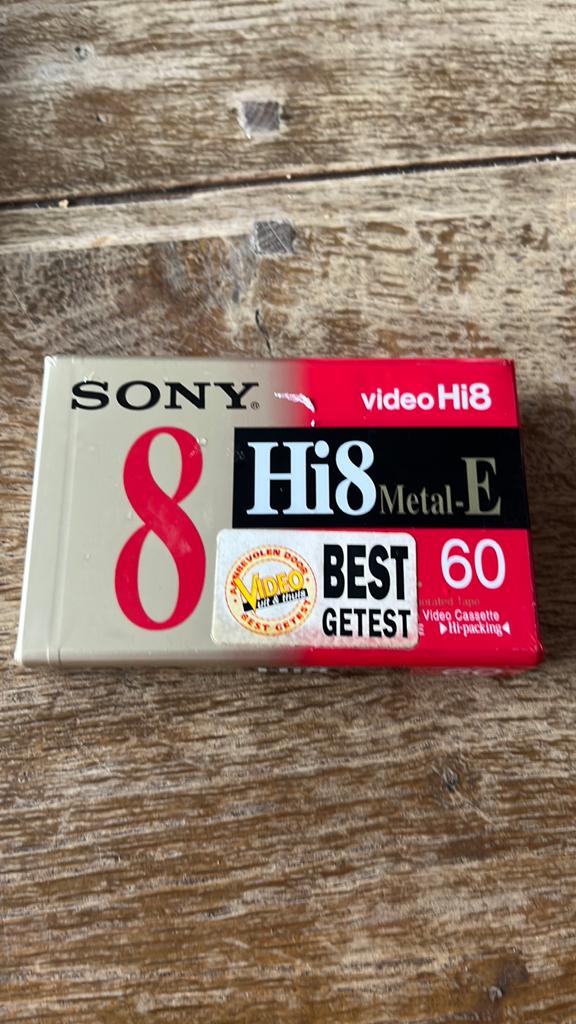 Sony 8 video Hi8 cassette 60 min nieuw en geseald, Audio, Tv en Foto, Videocamera's Digitaal, Ophalen, 20x of meer, Sony, Band, Disc of Geheugen