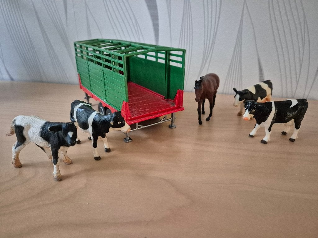 Siku Veetrailer met dieren, Ophalen of Verzenden, Gebruikt