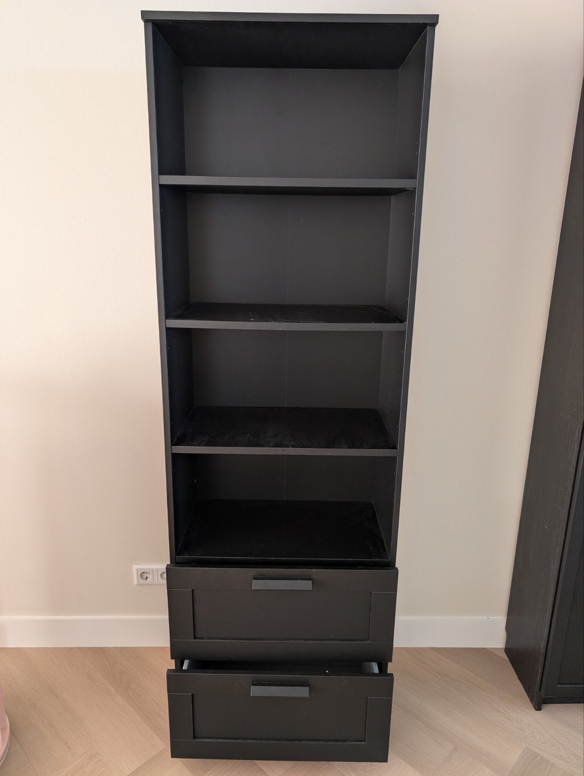 Ikea Brimnes Boekenkast Zwart - 190x60x33cm, Ophalen, Met plank(en), Gebruikt, 50 tot 100 cm