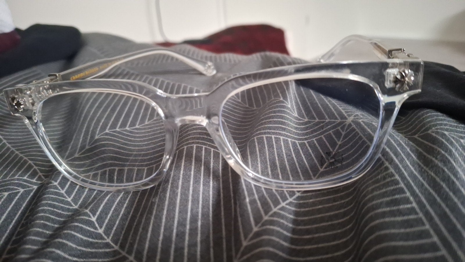 Chrome Hearts Blue Light Bril - Stijlvol en Beschermend, Overige merken, Overige kleuren, Ophalen of Verzenden, Zo goed als nieuw