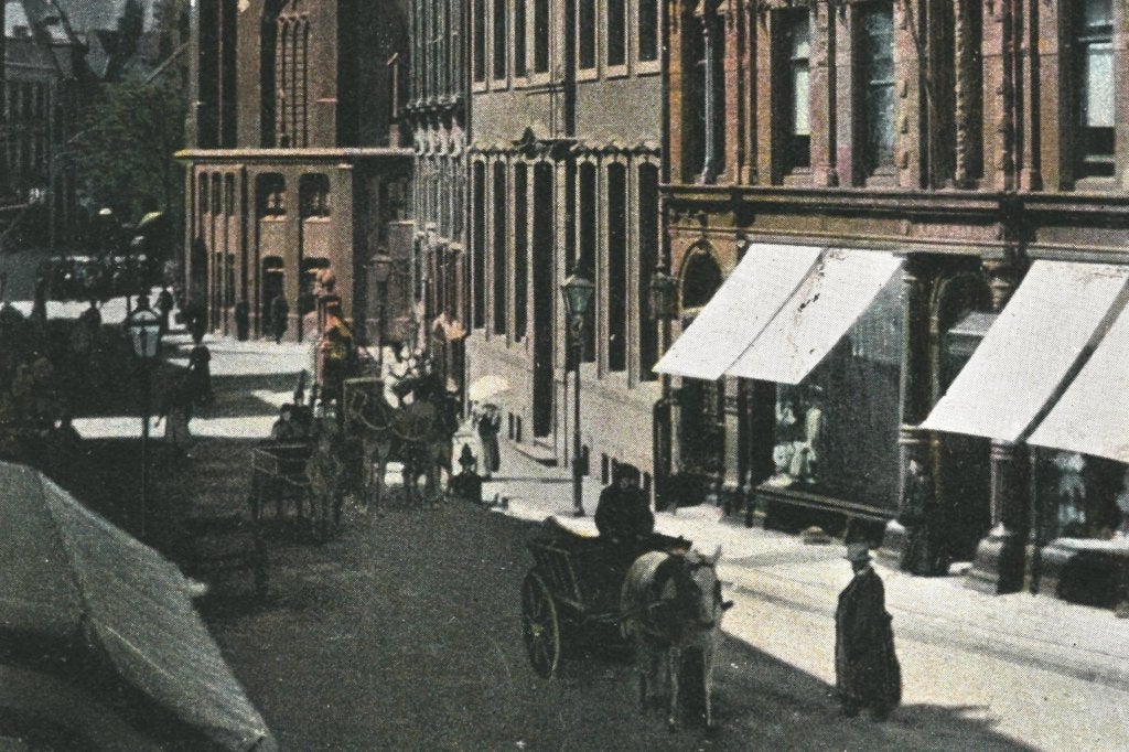 972135	s Gravenhage	Groenmarkt	1904	Gelopen met zegel, Ophalen of Verzenden, Voor 1920, Gelopen, Zuid-Holland