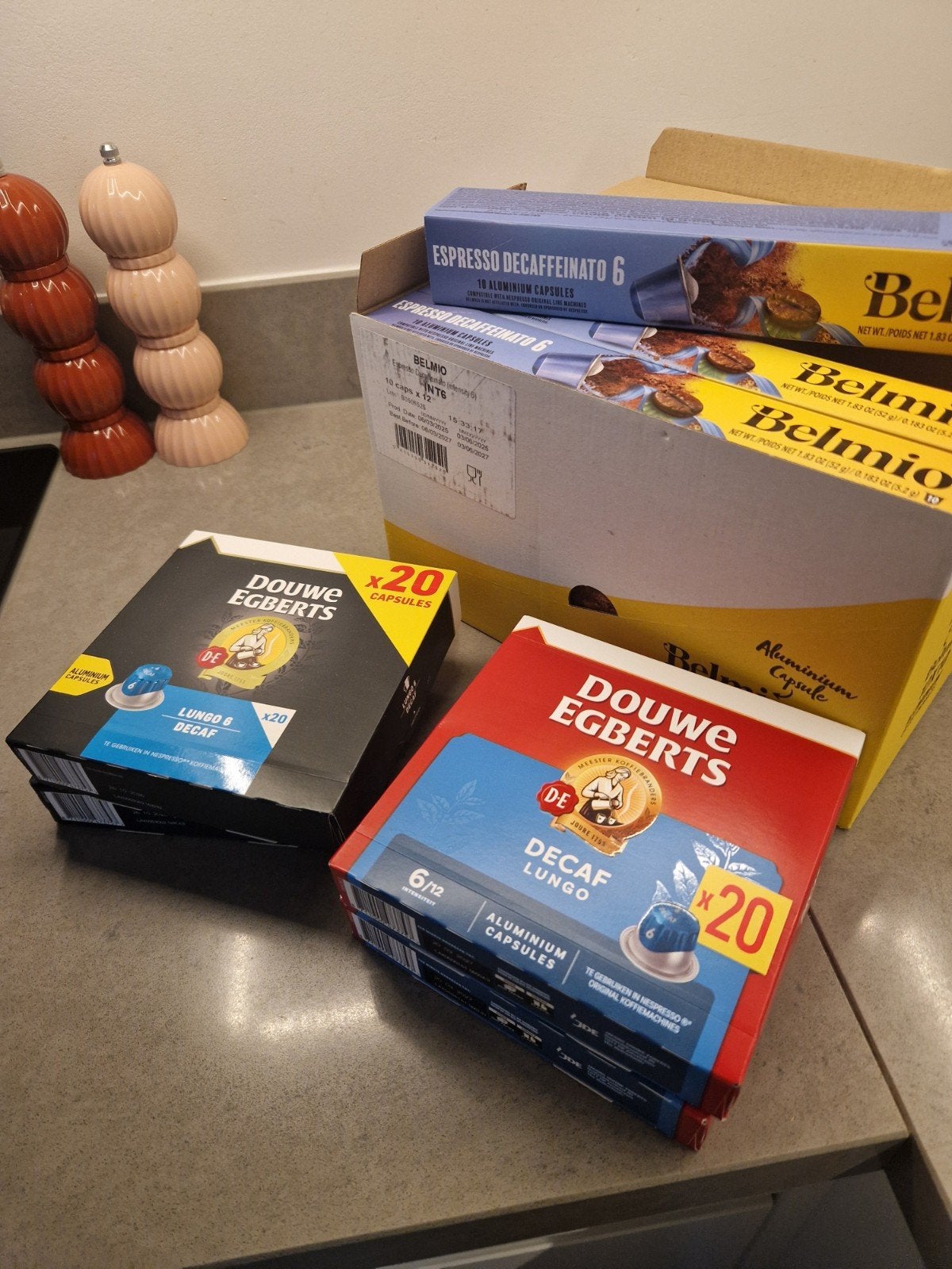 Nespresso Douwe Egberts Decaf & Belmio Espresso