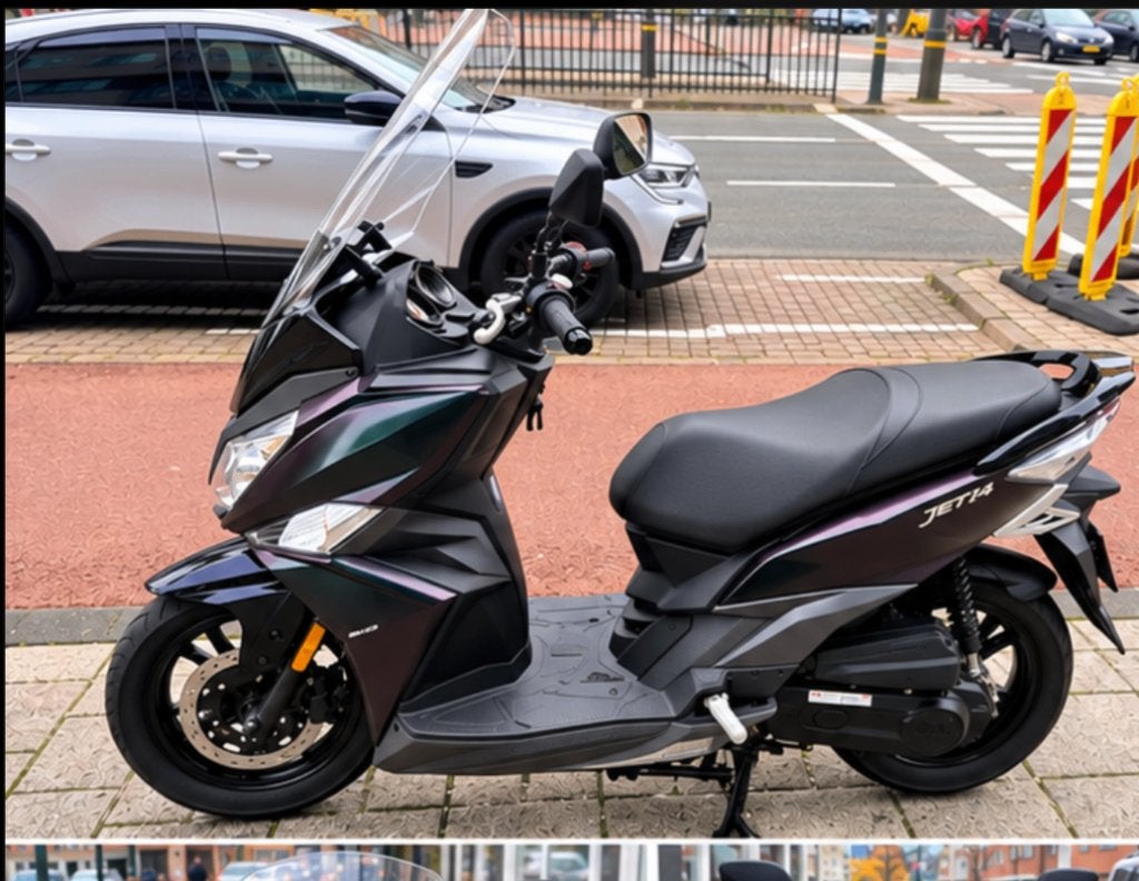 Scooter Sym Jet 14 Mamba Green ( 2024 ), Fietsen en Brommers, Ophalen, Gebruikt, Overige modellen, Benzine