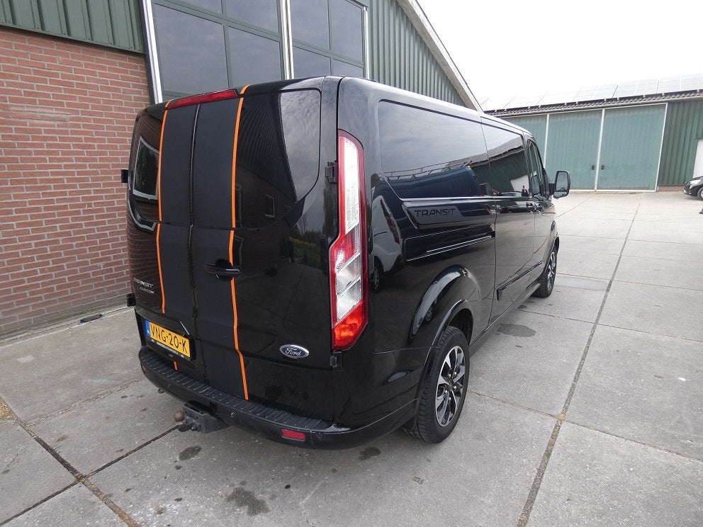 Ford Transit Custom 320 2.0 TDCI L2H1 Sport* navi/cam*xenon*, Lichtsensor, 4 cilinders, Leder en Stof, Zwart